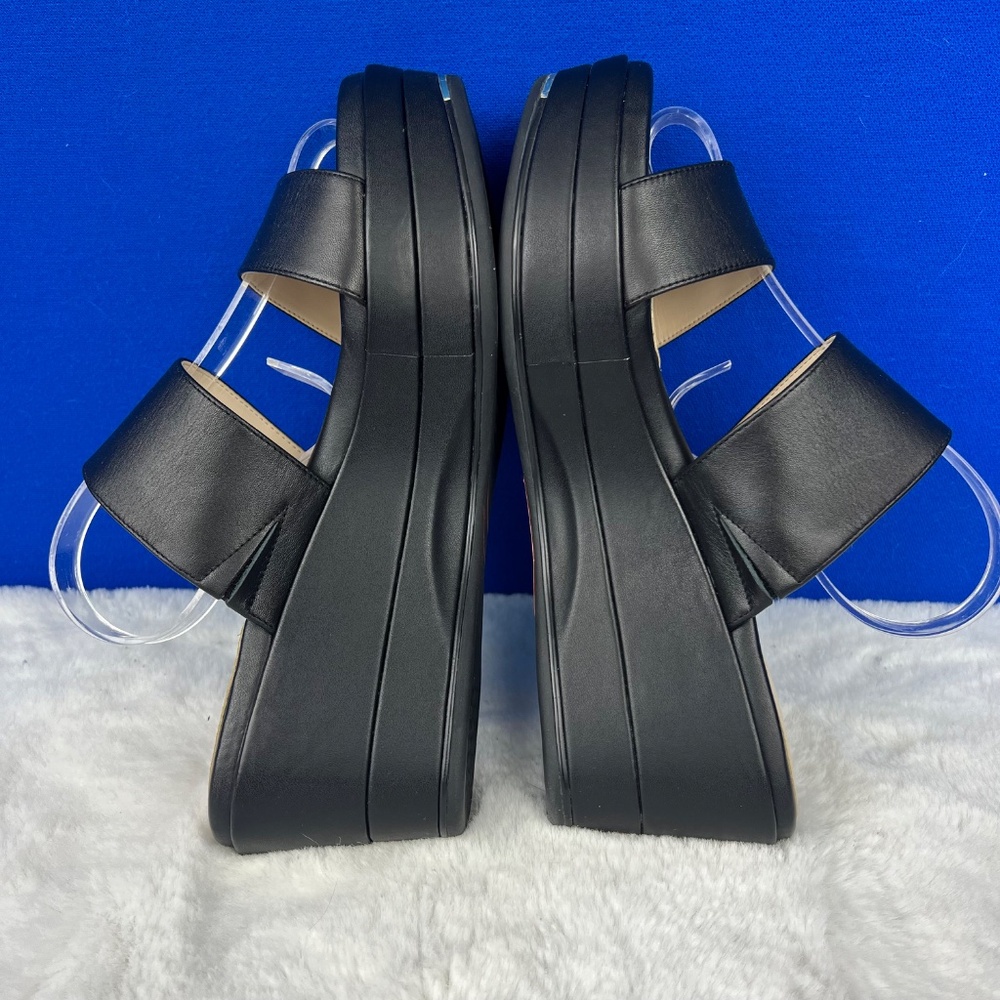 🚫|•GRAND AMBITION COLE HAAN•| Black Sandals Platform Dual Strap Size 8 - Picture 5 of 15